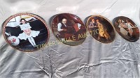 4 Norman Rockwell collector plates