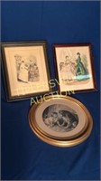 3 Victorian style pictures