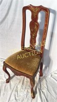 Queen Anne chair with oriental hand painting
