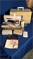 Vintage signature sewing machine with case and