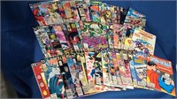Lot of 50 comic books- superman, the flash,