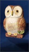 Owl cookie jar 10" tall some chips pictured