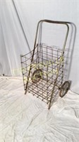 Vintage wire folding cart