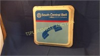 South Central Bell sign plastic 22 1/2"x22 1/2"