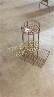 Wire basket and stand
