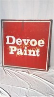 Metal Devoe Paint sign 48x48