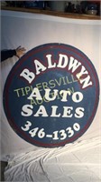 Baldwyn auto sign 71"across