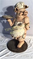 Plastic molded Pig statue 41"