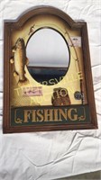Fishing mirror Decor 16x23.5h