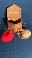 2 vintage hats with box
