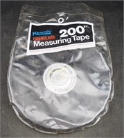 Keson New 200 Foot Fiberglass Measuring Tape