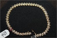 Ladies 14kt yellow gold Diamond Tennis Bracelet