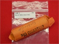 Roll of 1960's Silver Qtrs.