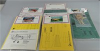 5pc Blue Swallow Aircraft Paper Kits NIP