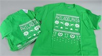 5pc Phila Eagles Ugly Sweater T-Shirts Unworn