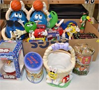 Mixed M&M Collectibles Lot w/ Dispensers