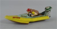 Vtg Monogram Dipsy Doodle Speedboat Toy