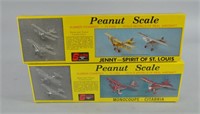 2pc Sterling Peanut Scale Plane Kits NIB