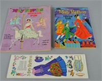 Vtg Mary Poppins Paper Doll & Activity Book Lot