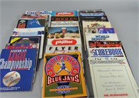 Mixed Baseball Scorebooks & Program Lot