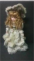 Porcelain Doll 16"H