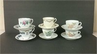 6 Various Tea Cups & Saucers Alfred Meakin,
