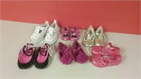 Lot Of 6 Pairs Little Girls Shoes