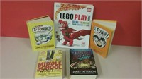 Lego Play Book & 4 James Patterson Teenager Books