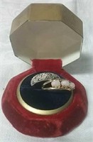 Vintage Jewellery Box With 925 Ring Missing  A