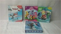 Four Story Books With Figurines & Playmat One