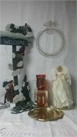 Christmas Lot Includes Tree Topper, Outdoor