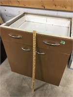 metal kitchen cabinet no top, w/drawer