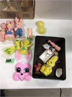 vintage plastic bunnies