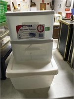 like new stackable tubs/drawers