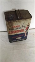 Archers linseed oil advertising tin