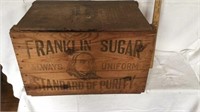 Wooden Franklin sugar box