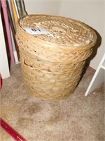 Basket tray (leather handles) - small laundry