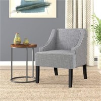 Classic Swoop Accent Chair – Ebony Houndstooth