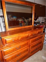 Large Dresser & Mirror - Matches Bed Listed