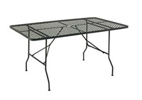 Deco 79 29053 Metal Fold Outdoor Table, 60" x 30"