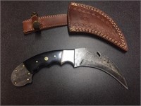 Custom forged Damascus Full Tang 10" Knife