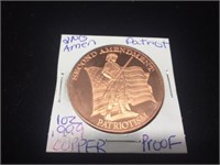 1 OZ Copper Proof 2nd Amendment