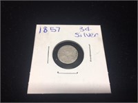 1857 3 Cent Silver Piece