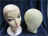 Vintage mannequin heads