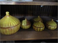 5 pcs mid century Onion Soup Set