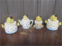 Vintage Made in Japan Clown set