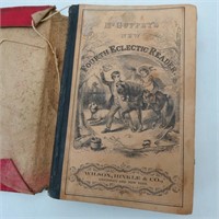 Antique 1866 McGUFFEY'S Fourth Eclectic READER