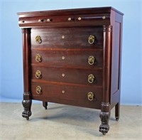 Tobey Furniture Co. Mahogany Empire Revival Chest