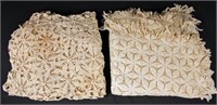 Two Antique Crochet Bedspreads