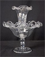 Imperial Glass Open Lace Edge Epergne 12"